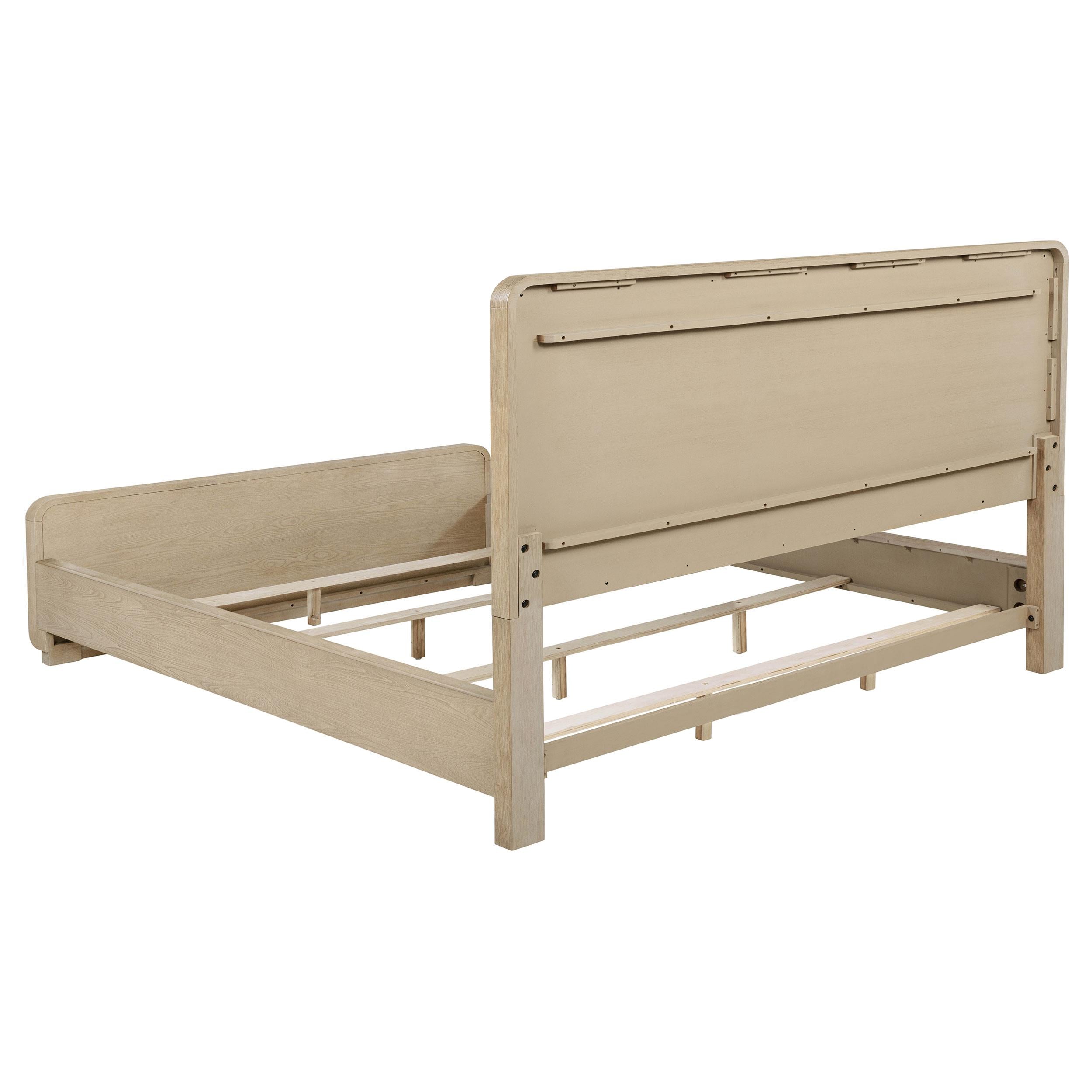Ladera 56-inch California King Panel Bed Light Elm