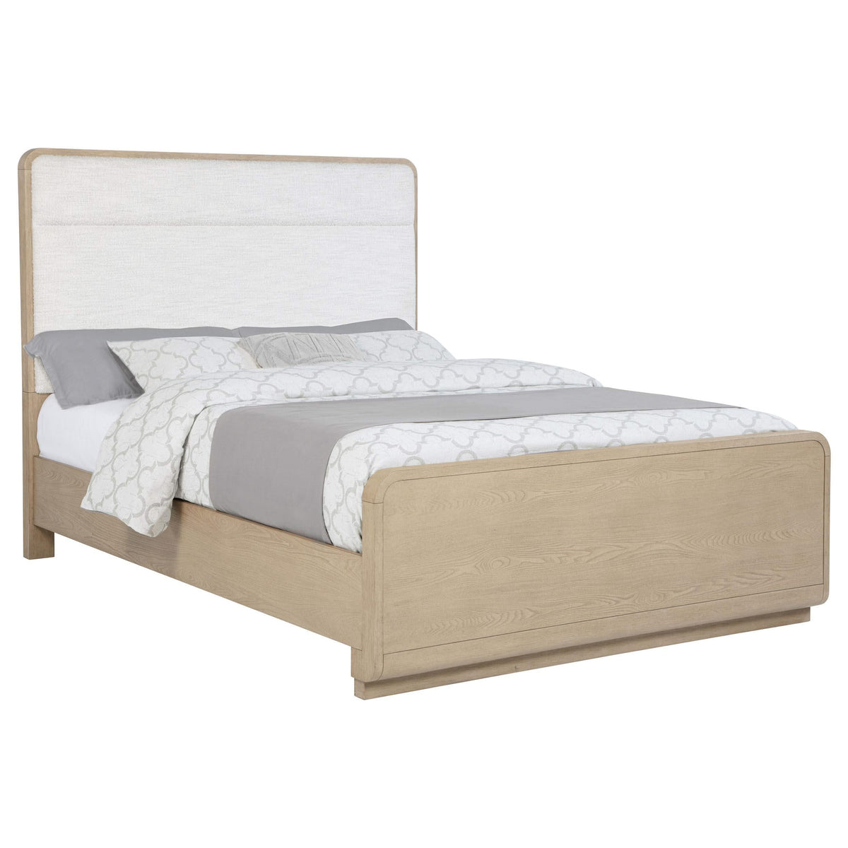Cama Queen Ladera de 56 pulgadas con paneles en olmo claro