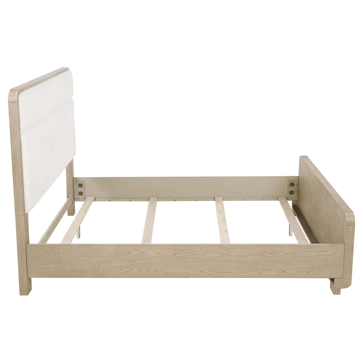 Cama Queen Ladera de 56 pulgadas con paneles en olmo claro