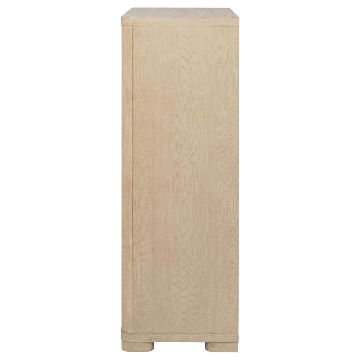 Cómoda de dormitorio Ladera de 5 cajones en olmo claro
