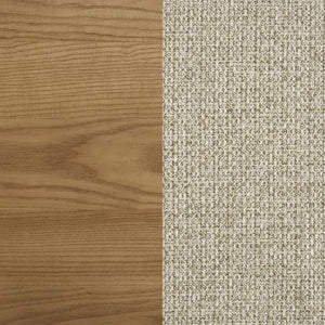 Cama de plataforma completa Robyn Wood de fresno claro