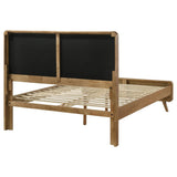 Cama de plataforma California King de Robyn Wood, color fresno claro