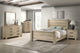 Juego de dormitorio Oakglen California King de 5 piezas, roble desgastado