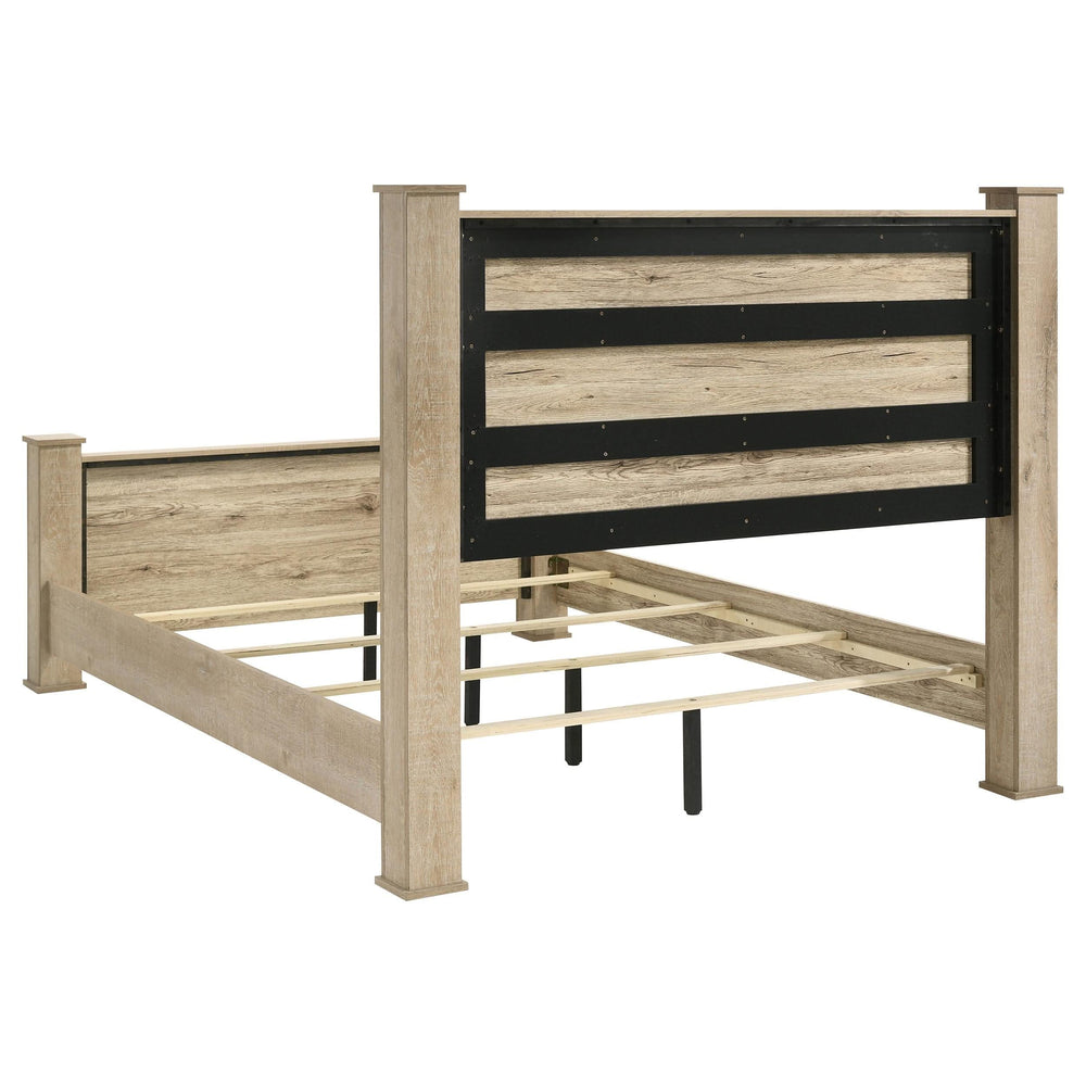 Juego de dormitorio Oakglen California King de 5 piezas, roble desgastado
