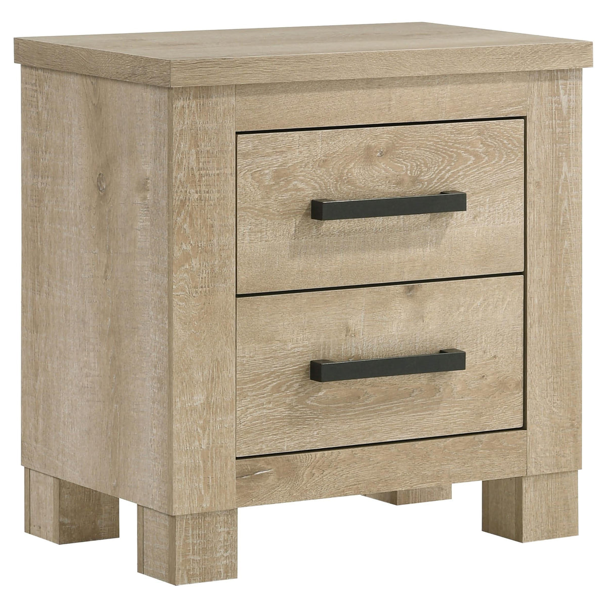 Juego de dormitorio Oakglen California King de 5 piezas, roble desgastado