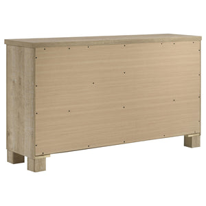 Juego de dormitorio Oakglen California King de 5 piezas, roble desgastado