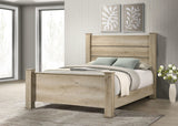 Cama Queen Oakglen de 55 pulgadas con paneles de roble desgastado