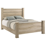 Cama Queen Oakglen de 55 pulgadas con paneles de roble desgastado