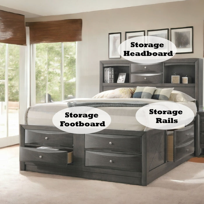 Ireland EK Bed W/Storage
