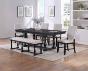 REGENT SIDE CHAIR CHARCOAL BLACK