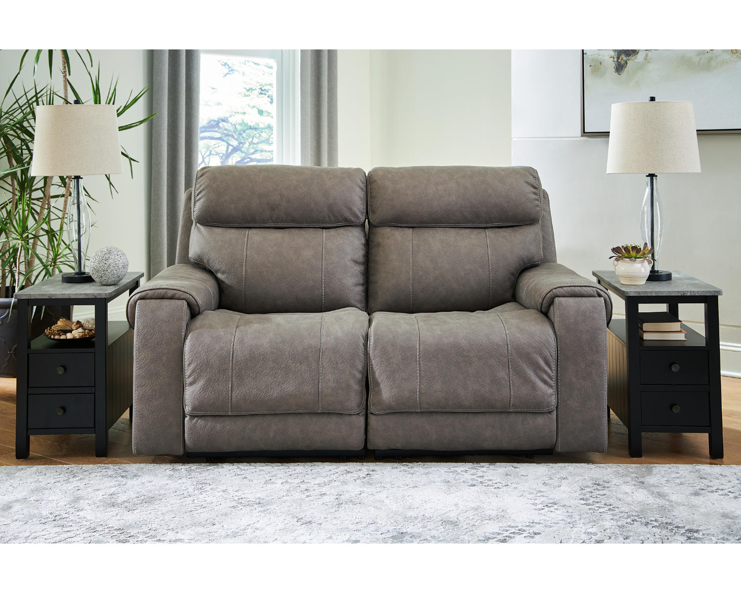 Starbot 2-Piece Power Reclining Sectional Loveseat