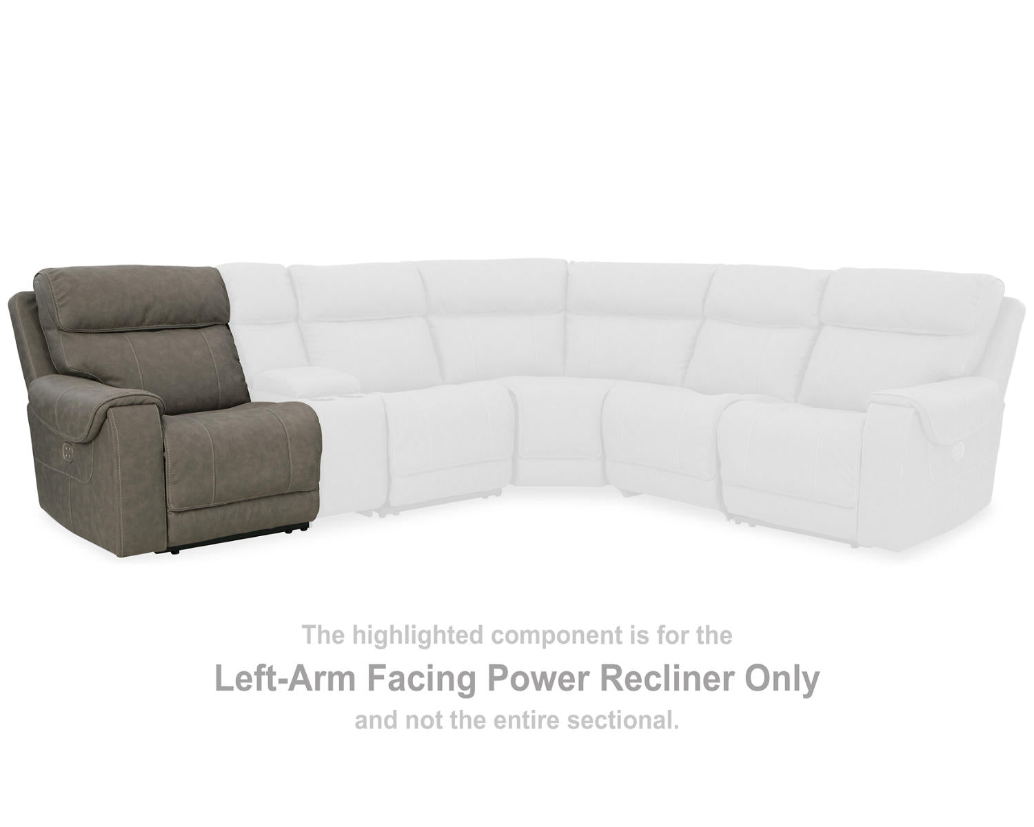 Starbot Left-Arm Facing Power Recliner
