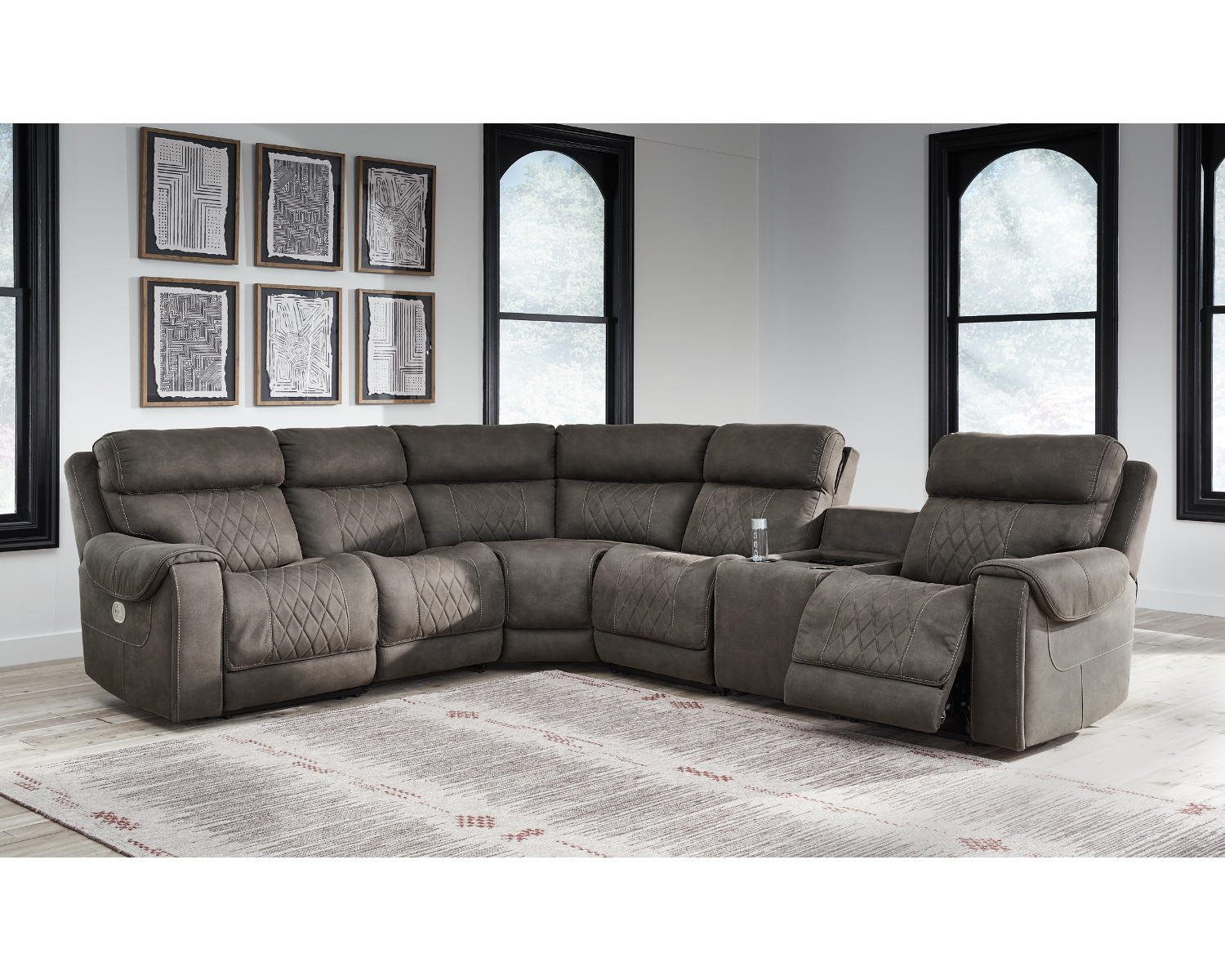 Hoopster Left-Arm Facing Power Recliner