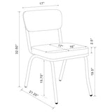 Juego de mesa de comedor redonda retro de 5 piezas en blanco y negro