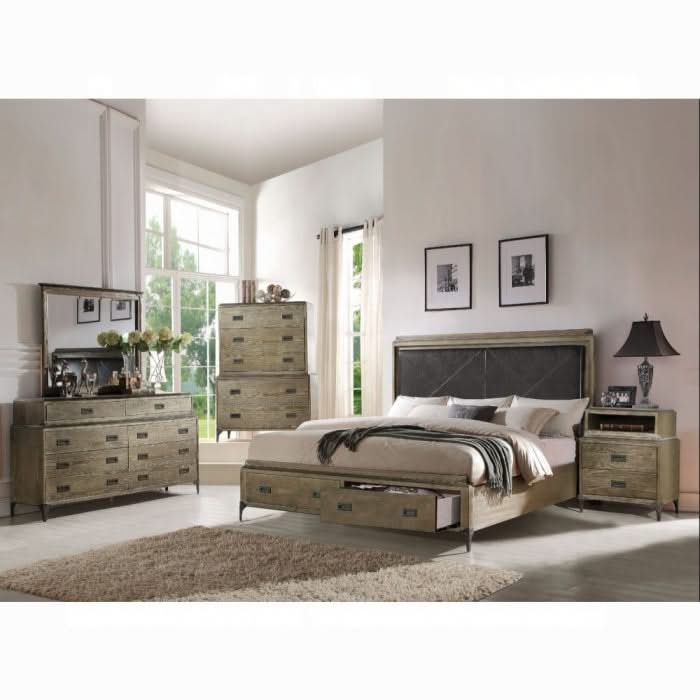 Cama Athouman EK con almacenamiento