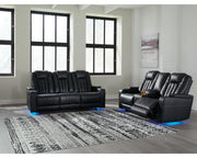 Center Point Reclining Sofa and Loveseat