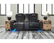 Center Point Reclining Loveseat with Console