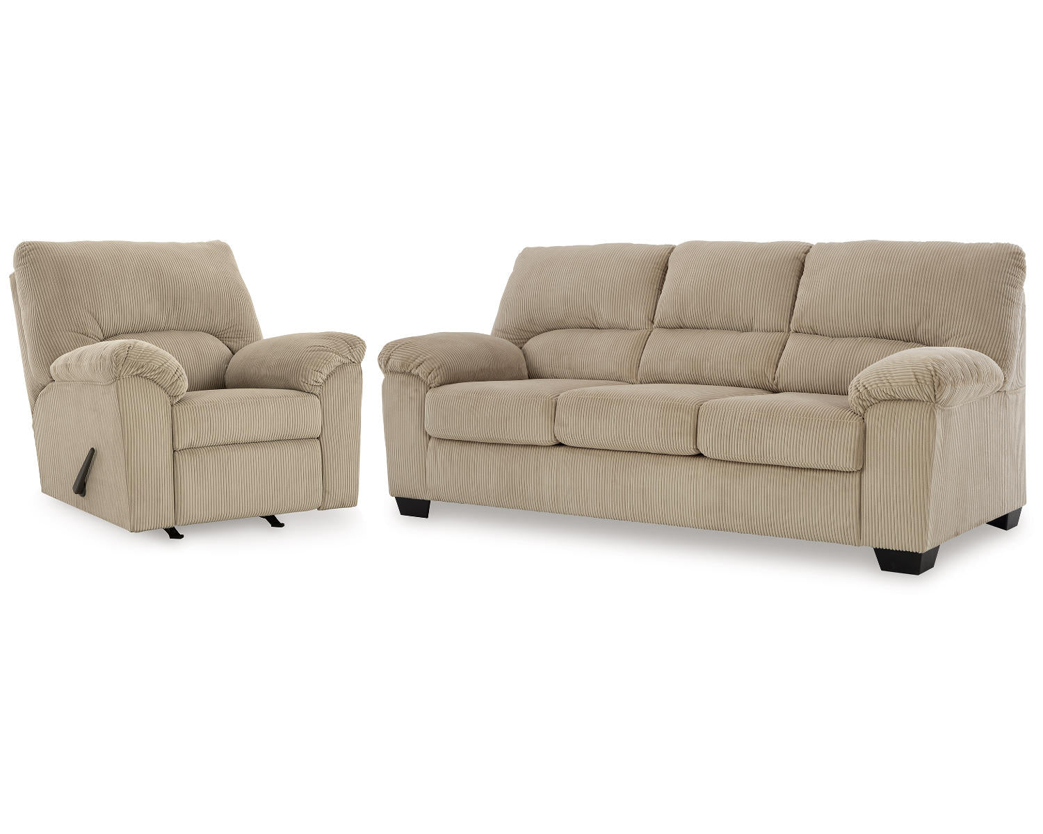 SimpleJoy Sofa and Recliner