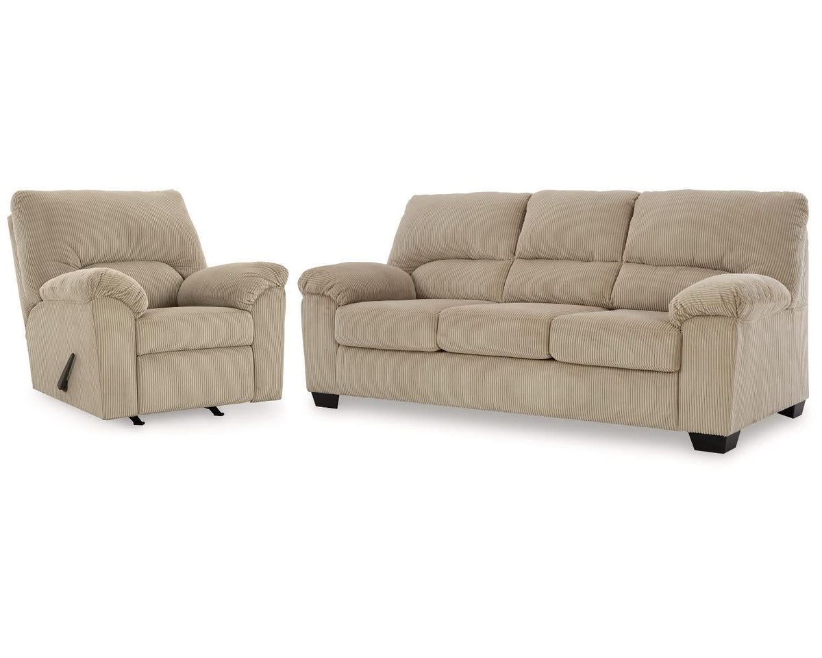 SimpleJoy Sofa and Recliner