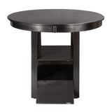 Junipero Collection Round/Oval Counter Height Table with Storage Base