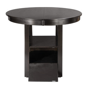Junipero Collection Round/Oval Counter Height Table with Storage Base