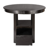 Junipero Collection Round/Oval Counter Height Table with Storage Base