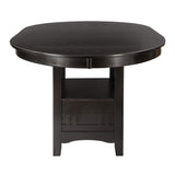 Junipero Collection Round/Oval Counter Height Table with Storage Base