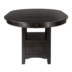 Junipero Collection Round/Oval Counter Height Table with Storage Base
