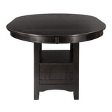 Junipero Collection Round/Oval Counter Height Table with Storage Base