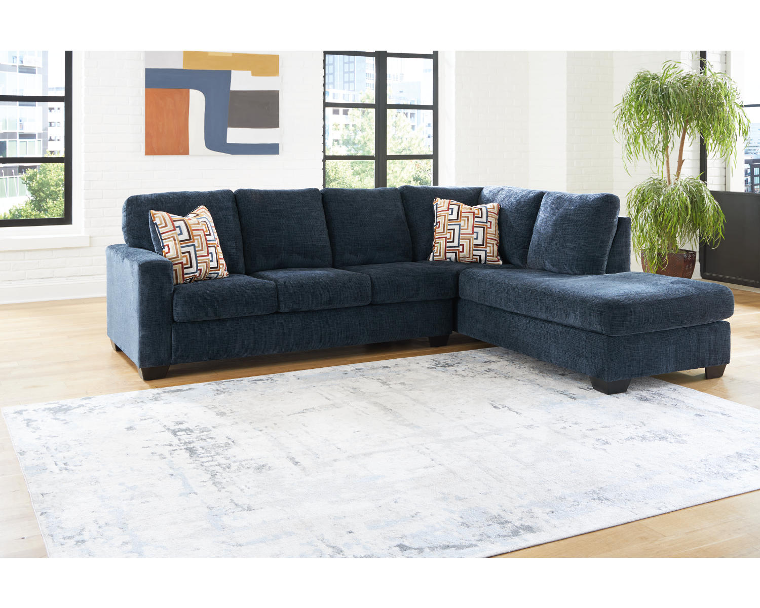 Aviemore 2-Piece Sectional, Occasional Table Set and Lamp
