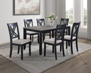 2430SET-LG ELOISE 7-PC DINETTE SET LIGHT GREY