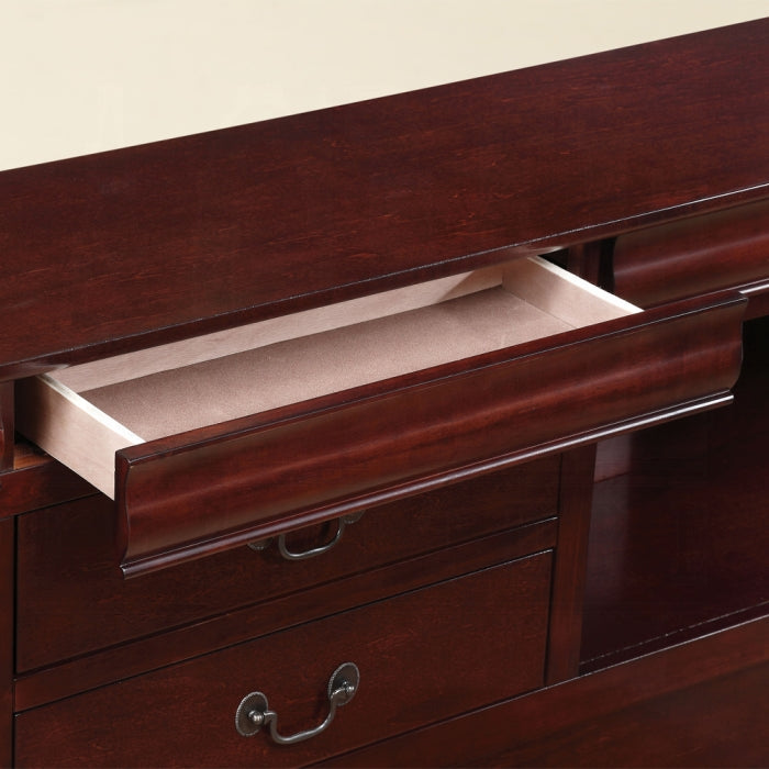 Louis Philippe III Queen Bed W/Storage