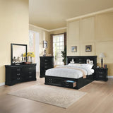 Cama Louis Philippe III EK con almacenamiento