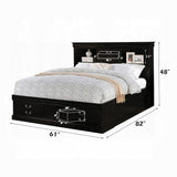 Cama Queen Luis Felipe III con espacio de almacenamiento
