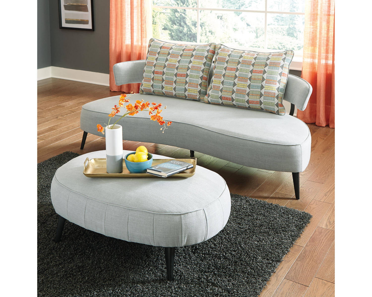 Hollyann Sofa with Ottoman