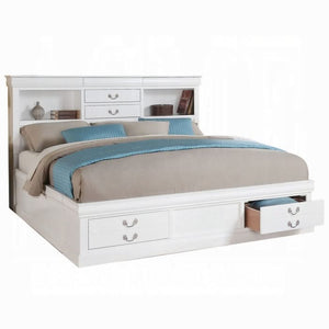 Louis Philippe III Queen Bed W/Storage