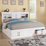 Louis Philippe III Queen Bed W/Storage