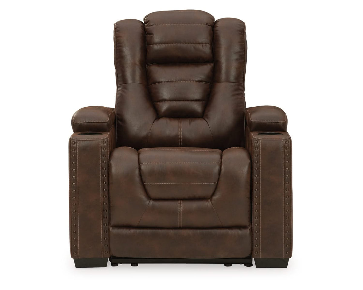 Owner's Box Power Reclining Loveseat and Power Recliner