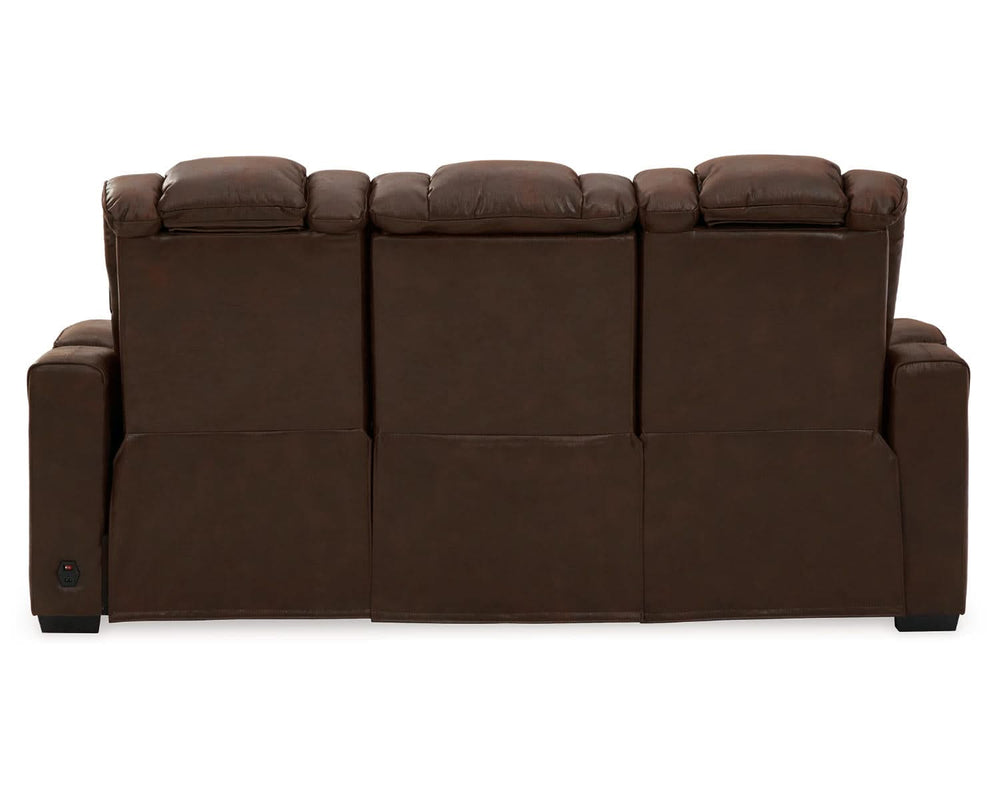 Sofá reclinable eléctrico Owner's Box y sillón reclinable eléctrico