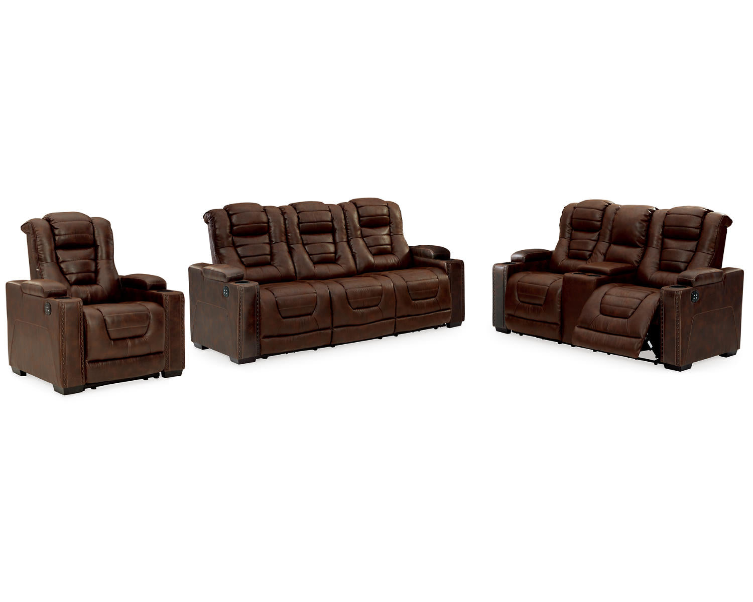 Owner's Box Power Reclining Sofa, Loveseat and Recliner