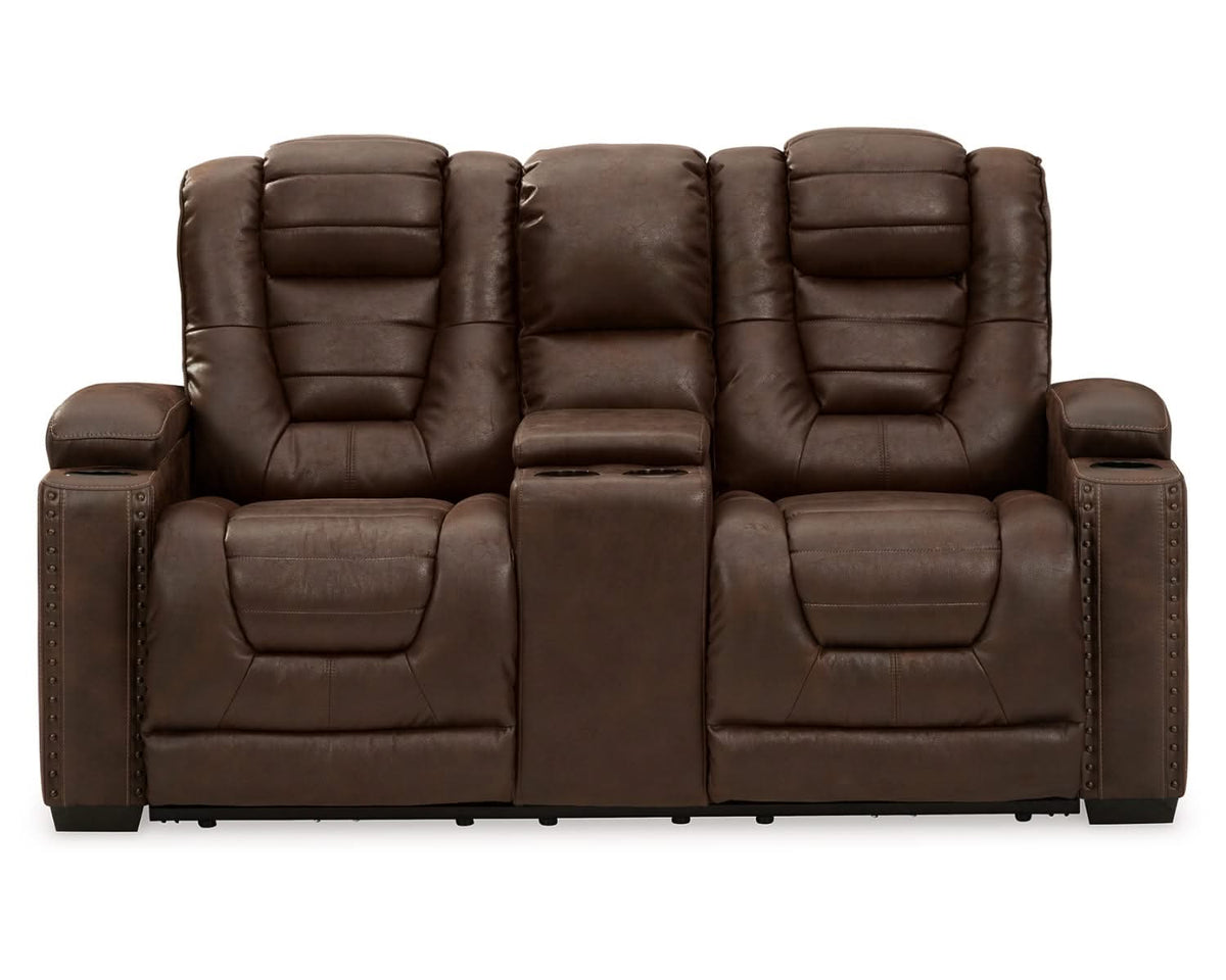 Owner's Box Power Reclining Loveseat and Power Recliner