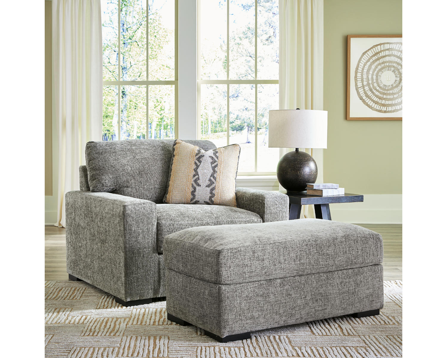Dunmor Oversized Chair and Ottoman