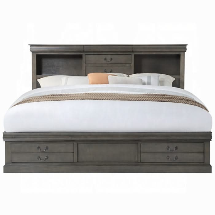 Cama Louis Philippe III EK con almacenamiento