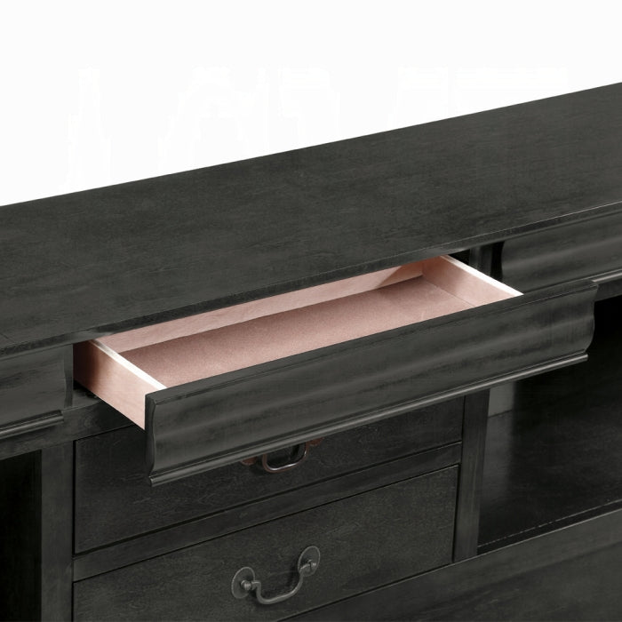Louis Philippe III EK Bed W/Storage