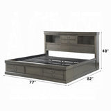 Cama Louis Philippe III EK con almacenamiento