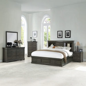 Cama Louis Philippe III EK con almacenamiento