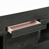 Louis Philippe III Queen Bed W/Storage