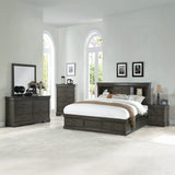 Louis Philippe III Queen Bed W/Storage