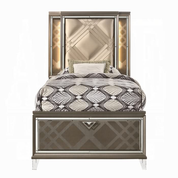 Skylar Full Bed W/Led & Storage