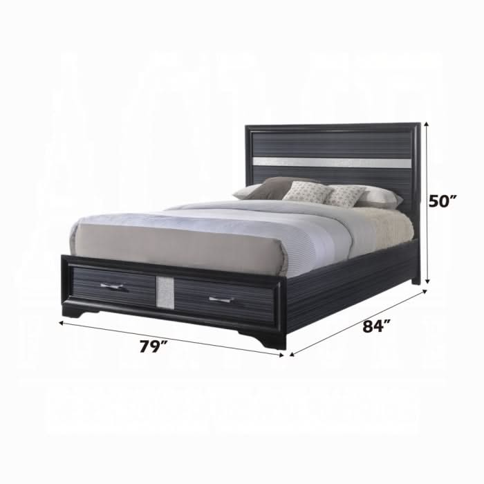 Cama Naima EK con almacenamiento